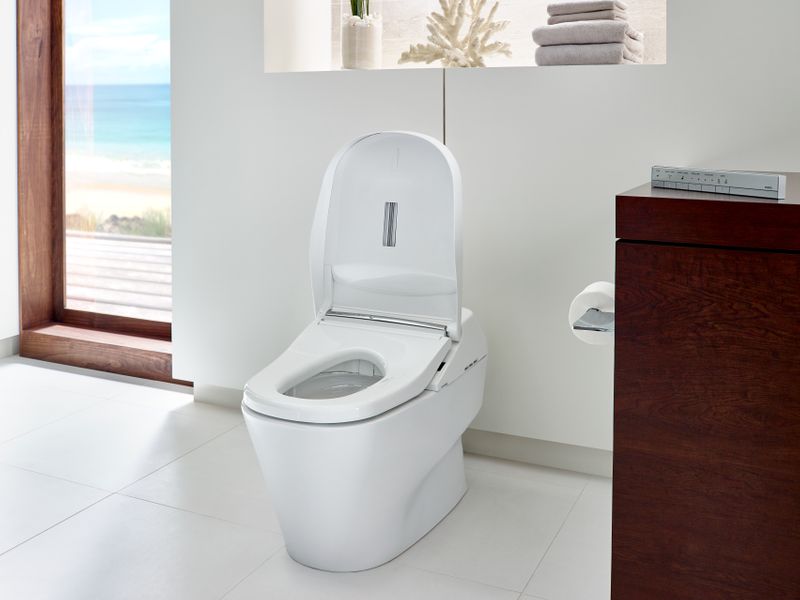 TOTO Neorest 700H Elongated Dual-Flush Integrated Bidet Seat One-Piece Toilet in Cotton White, 1.0 & 0.8 GPF