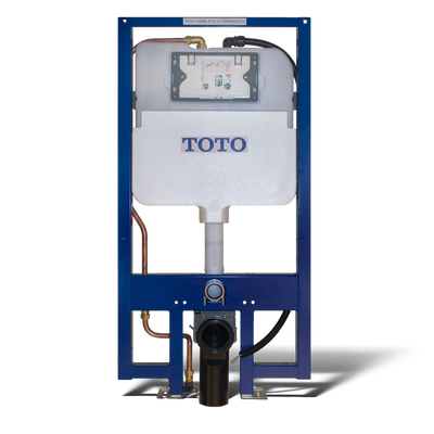 TOTO DuoFit In-Wall Dual-Flush Tank System Supply-Line & Push-Plate - With Auto Flush