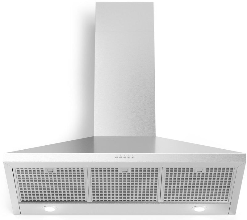 Forte Bravo Series 36" Wall Mount Convertible Hood with 600 CFM, LED Lights, in Stainless Steel (BRAVO36)