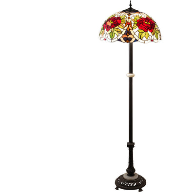 Meyda Tiffany 62" High Renaissance Rose Floor Lamp