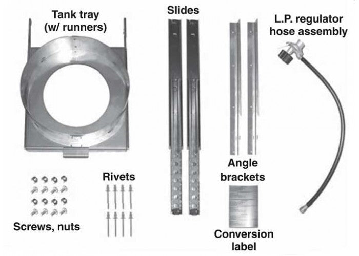 Fire Magic Grills Natural to LP Gas Tank Tray Conversion Kit (25386-21)