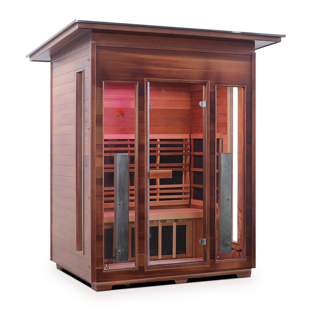 Enlighten Rustic 3 Person Infrared Sauna 17377