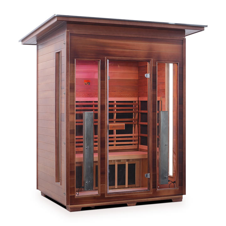 Enlighten Rustic 3 Person Infrared Sauna 17377