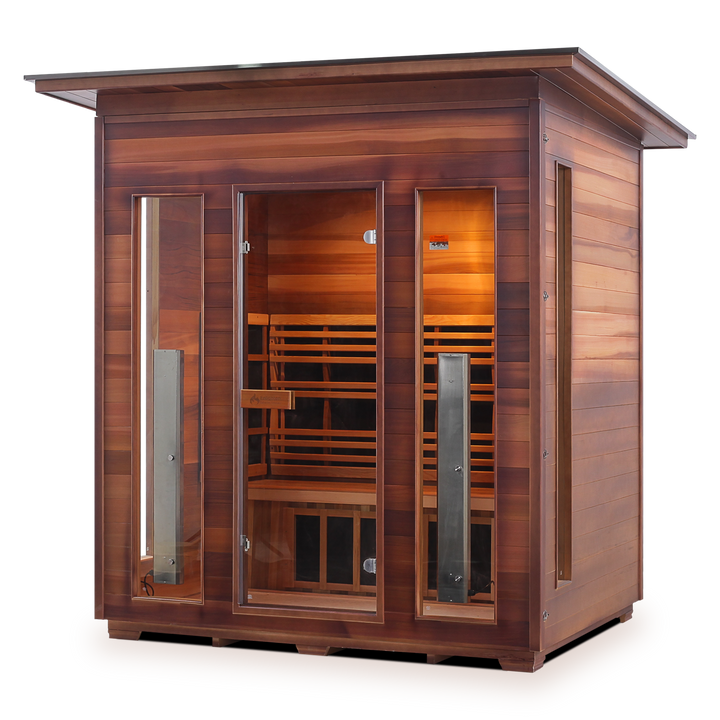 Enlighten Rustic 4 Person Infrared Sauna 17378