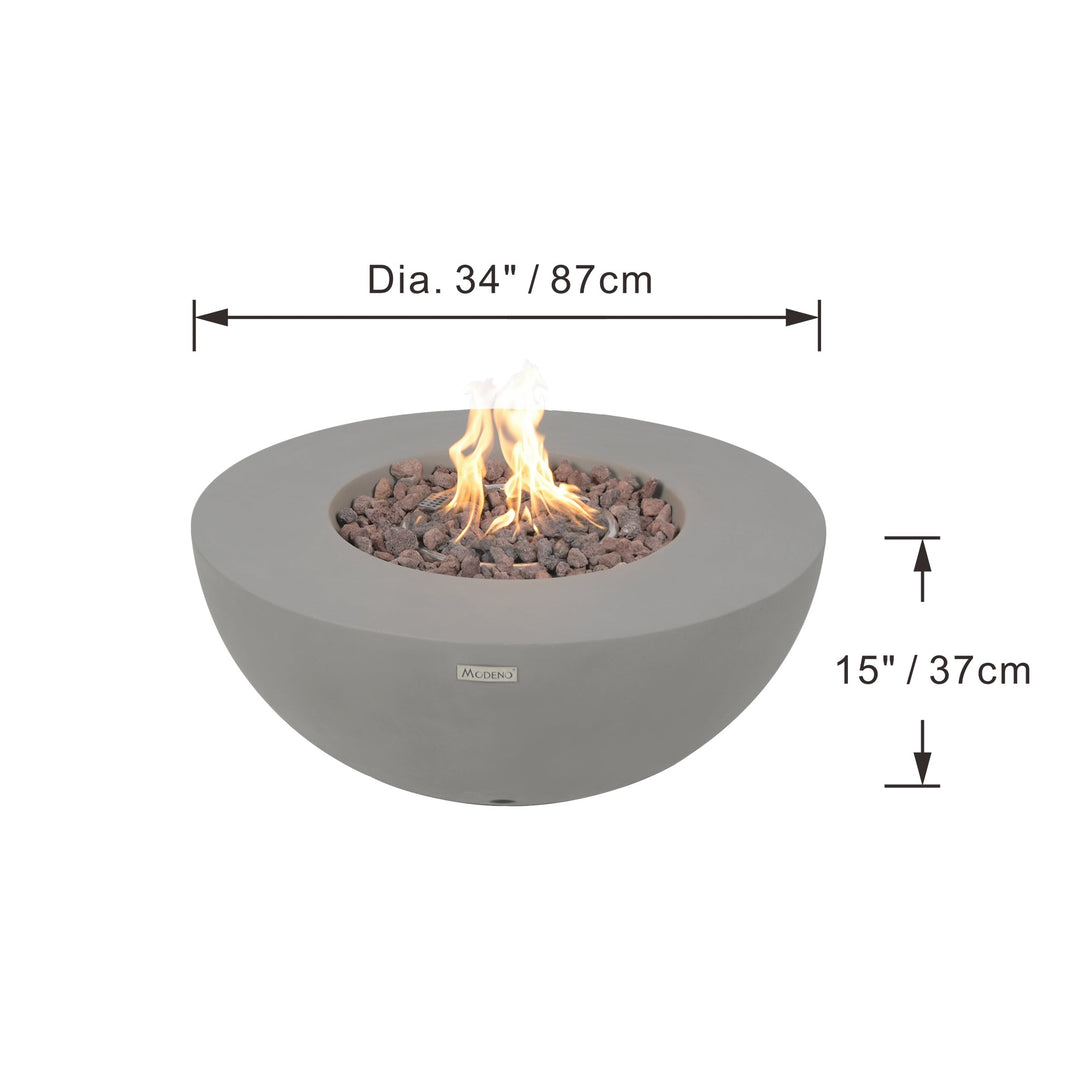 Modeno Roca  Fire Table Concrete Outdoor Fire Pit (OFG107)