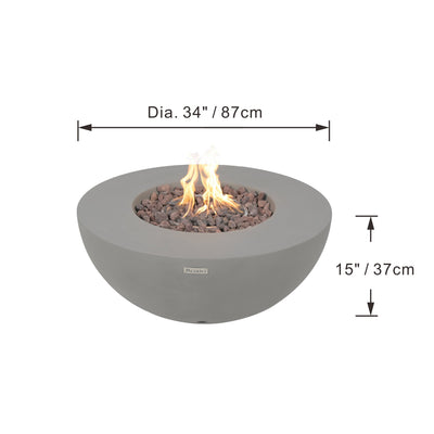 Modeno Roca  Fire Table Concrete Outdoor Fire Pit (OFG107)