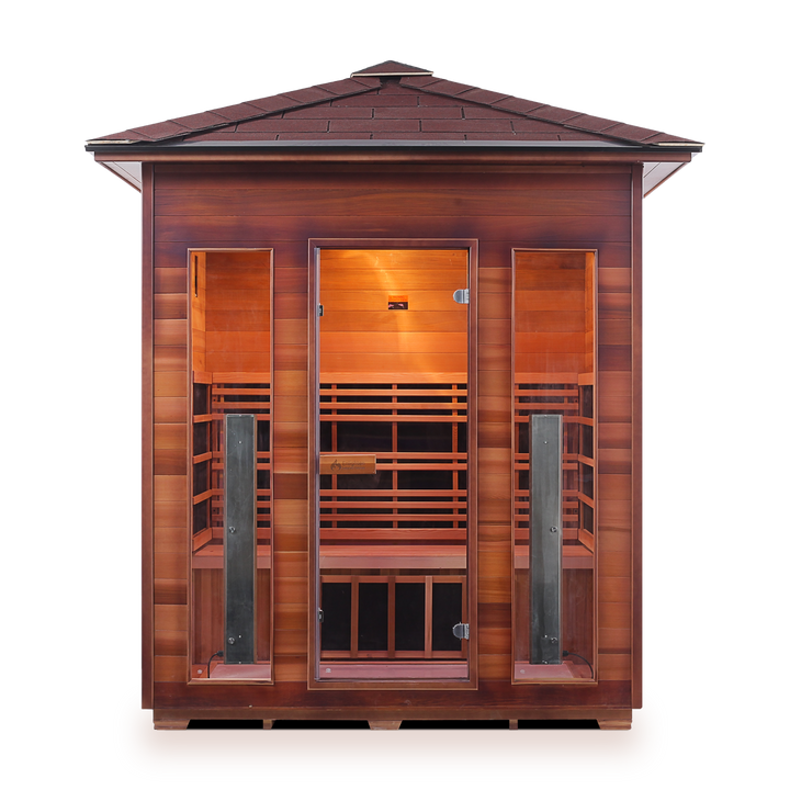 Enlighten Rustic 4 Person Infrared Sauna 17378