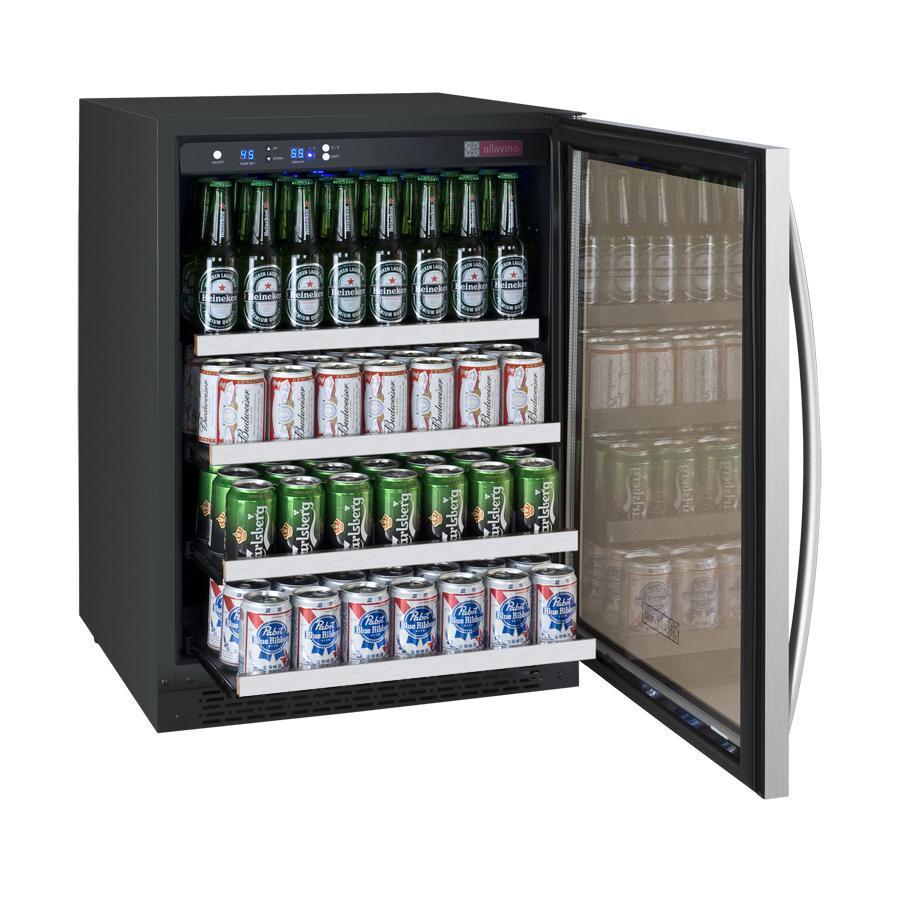 Allavino VSBC24-SL20 Beverage Center 24" Wide FlexCount II Tru-Vino Stainless Steel Left Hinge