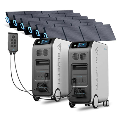 BLUETTI 2*EP500 + 6*PV200 + 1*Split Phase Fusion Box | Solar Generator Kit
