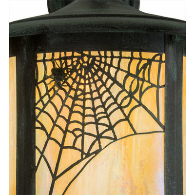 Meyda Lighting 12"W Fulton Spider Web Solid Mount Wall Sconce 34160