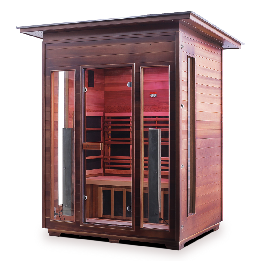 Enlighten Rustic 3 Person Infrared Sauna 17377