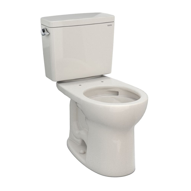 TOTO Drake Round 1.6 gpf Two-Piece Toilet in Sedona Beige - Left Hand Trip Lever