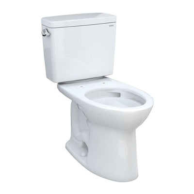 TOTO Drake Elongated 1.28 gpf Two-Piece Toilet in Cotton White