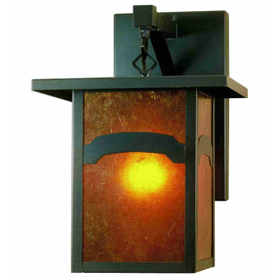 Meyda Lighting 9"W Hyde Park Mountain View Straight Arm Wall Sconce 50578