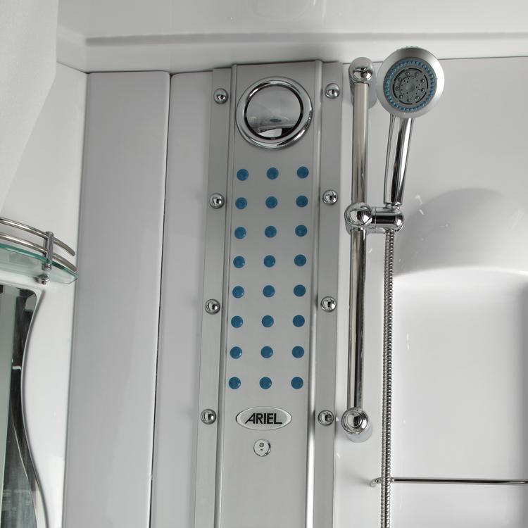 Mesa Blue Glass Steam Shower with Jetted Tub (WS-609P)