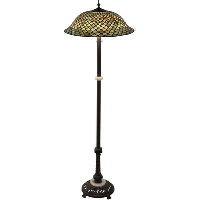 Meyda Tiffany 62" High Tiffany Fishscale Floor Lamp