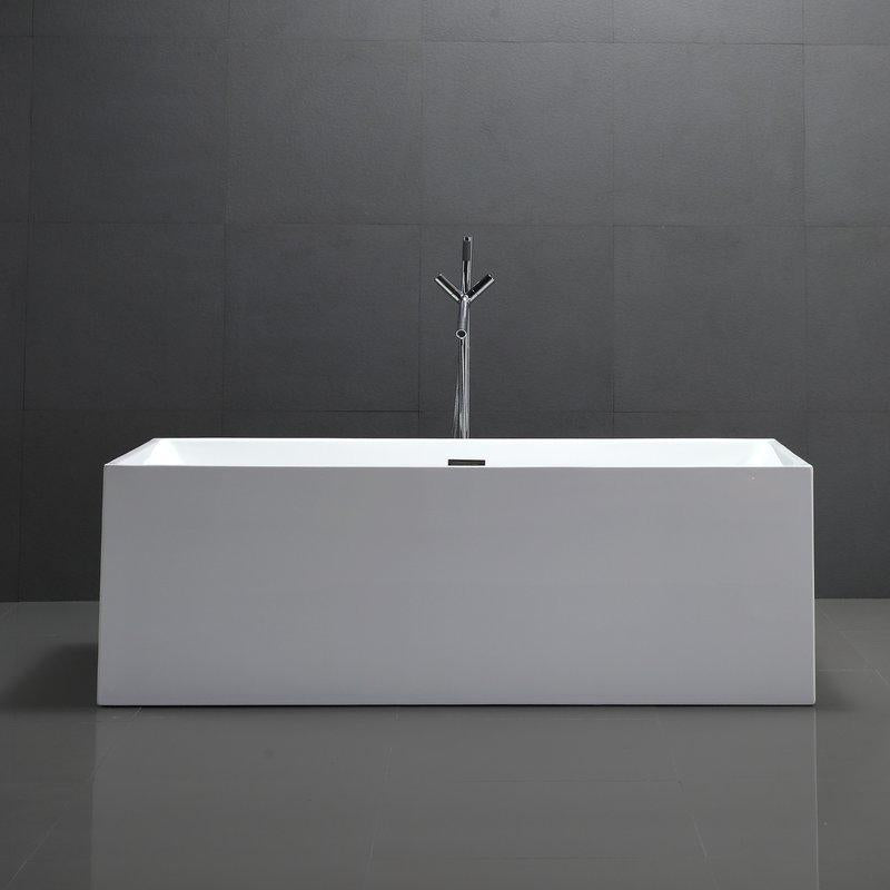 Vanity Art 66.5 in. x 31.5 in. Freestanding Soaking Bathtub, VA6813B-L