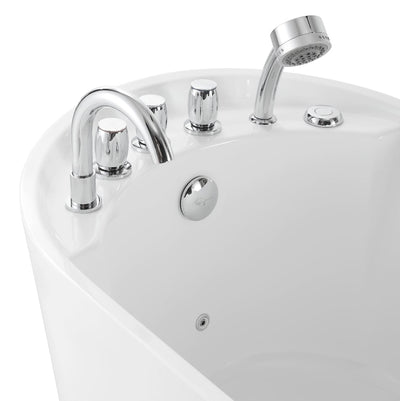 Empava 67 in. Whirlpool Freestanding Acrylic Bathtub - EMPV-67AIS09