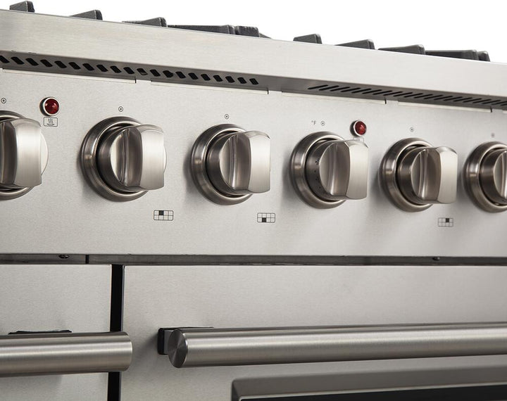 Forno 48″ Galiano Gas Burner / Gas Oven in Stainless Steel 8 Italian Burners, FFSGS6244-48