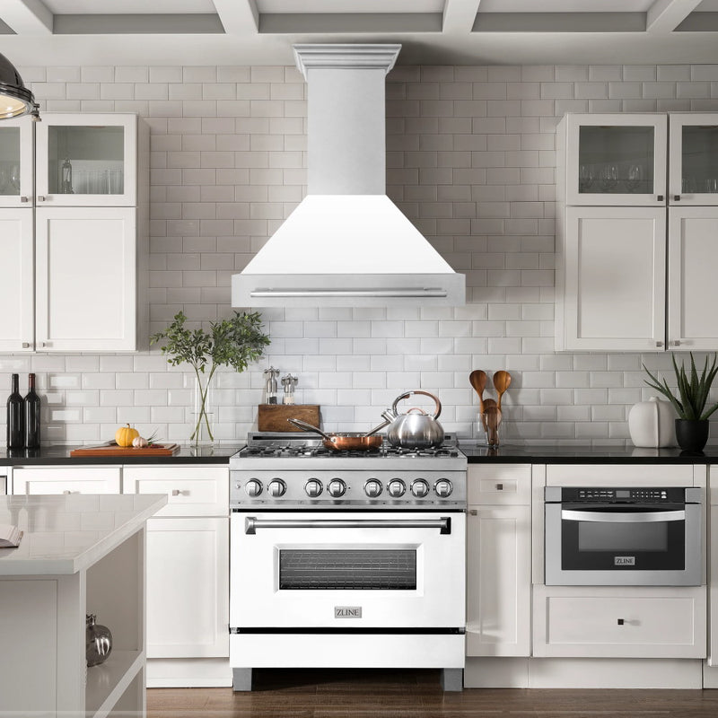 ZLINE DuraSnow® Stainless Steel Range Hood with Color Shell Options - 8654SNX