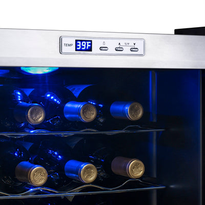 Newair Freestanding 27 Bottle Compressor Wine Fridge (AWC-270E)