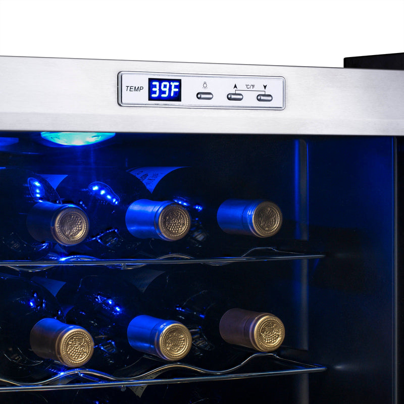 Newair Freestanding 27 Bottle Compressor Wine Fridge (AWC-270E)