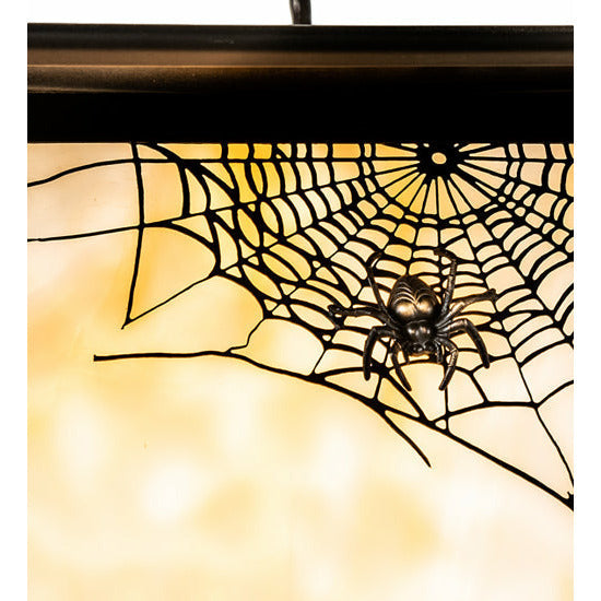 Meyda Lighting 12" Wide Stillwater Spider Web Curved Arm Wall Sconce 99459