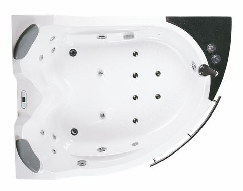 EAGO Right Corner Acrylic White Whirlpool Bathtub for Two 5.5 ft. - AM113ETL-R