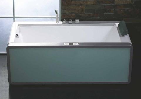 EAGO Rectangular Acrylic Left Drain Whirlpool Bathtub 6 ft. - AM151ETL-L