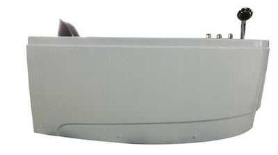 EAGO Single Person Corner White Acrylic Whirlpool Bathtub 59" Right - AM161-R