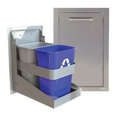 Alfresco 26-Inch Dual Trash Center/Recycling Drawer (AXE-TC2D-SC)