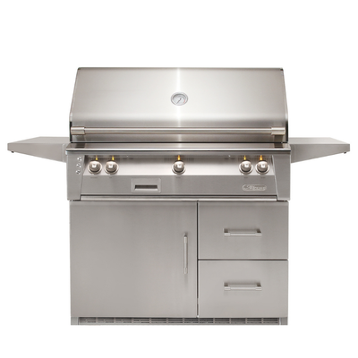 Alfresco ALXE 42-Inch Gas Grill with Rotisserie on Refrigerated Base (ALXE-42RFG-LP/NG)