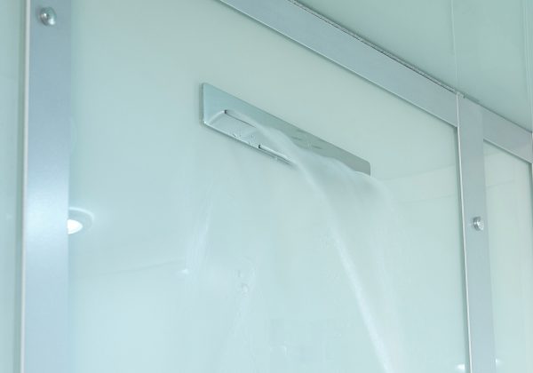 Maya Bath White Platinum Anzio Steam Shower - Right (208)