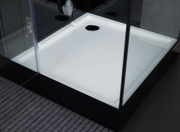 Maya Bath Black Platinum Arezzo Steam Shower - Right (201)