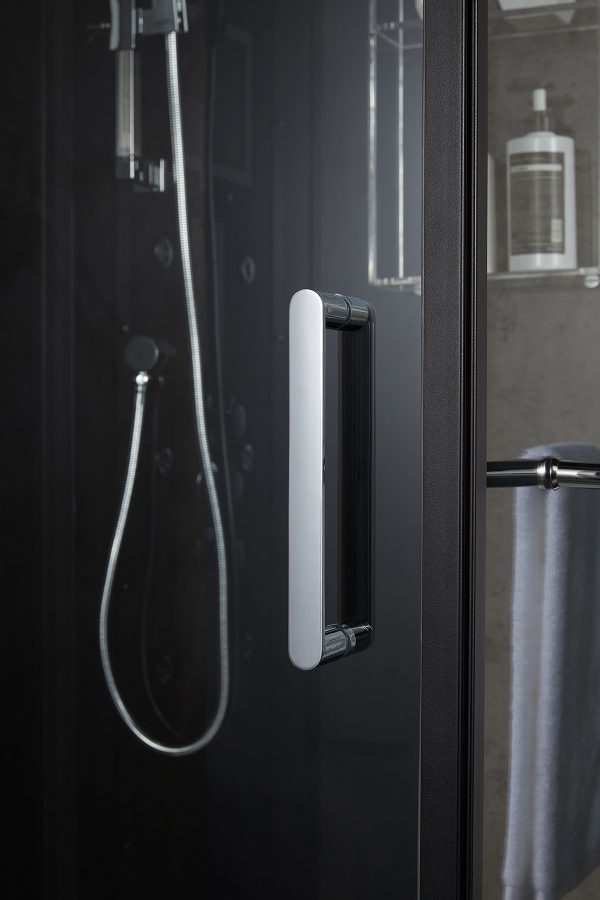 Maya Bath Black Platinum Arezzo Steam Shower - Right (201)