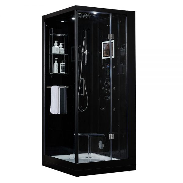 Maya Bath Black Platinum Arezzo Steam Shower - Right (201)