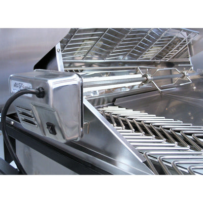 Cal Flame P4 32 Inch 4 Burner Built-In Grill with Rotisserie, Griddle BBQ19P04