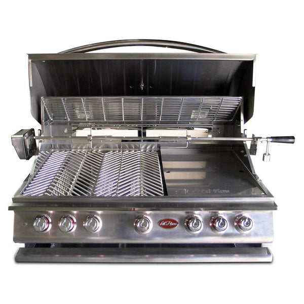 Cal Flame P5 40 Inch 5 Burner Built-In Grill with Rotisserie, Griddle BBQ19P05