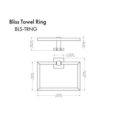 ZLINE Bliss Towel Ring in Chrome (BLS-TRNG)