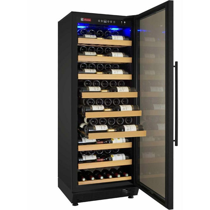 Allavino YHWR115-1BR20 24" Wide Vite II 99 Bottle Single Zone Black Right Hinge Wine Refrigerator