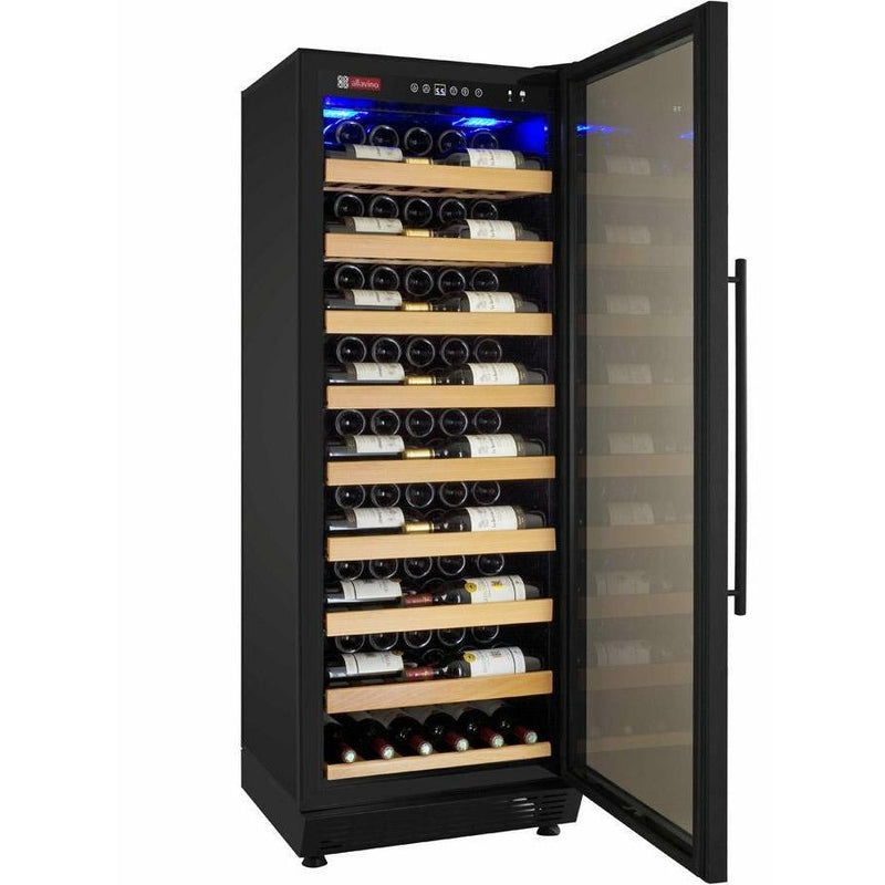 Allavino YHWR115-1BR20 24" Wide Vite II 99 Bottle Single Zone Black Right Hinge Wine Refrigerator