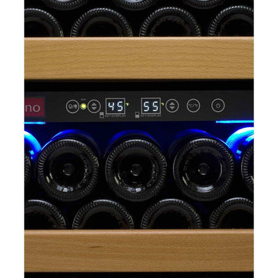 Allavino 24" Wide Vite II Tru-Vino 99 Bottle Dual Zone Black Right Hinge Wine Refrigerator (YHWR99-2BR20)