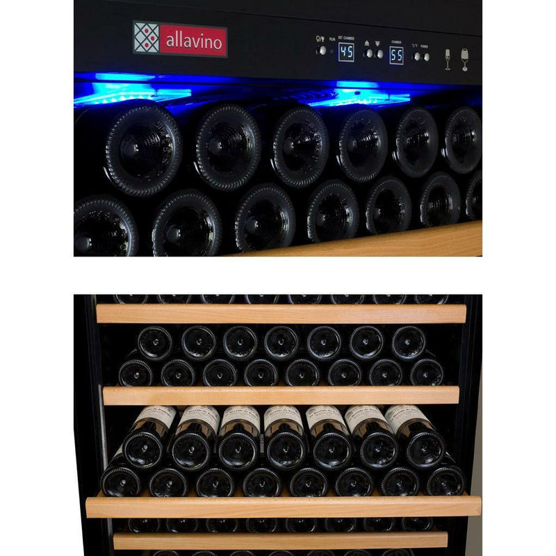 Allavino 32" Wide Vite II Tru-Vino 277 Bottle Single Zone Stainless Steel Right Hinge Wine Refrigerator (YHWR305-1SR20)