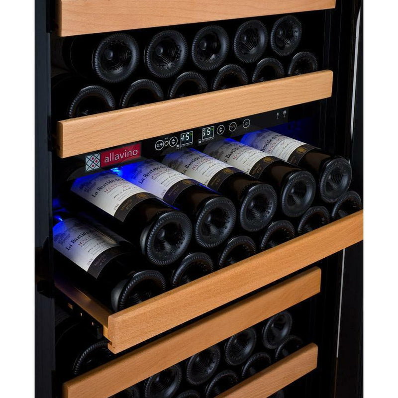 Allavino 24" Wide Vite II Tru-Vino 99 Bottle Dual Zone Stainless Steel Right Hinge Wine Refrigerator (YHWR99-2SR20)