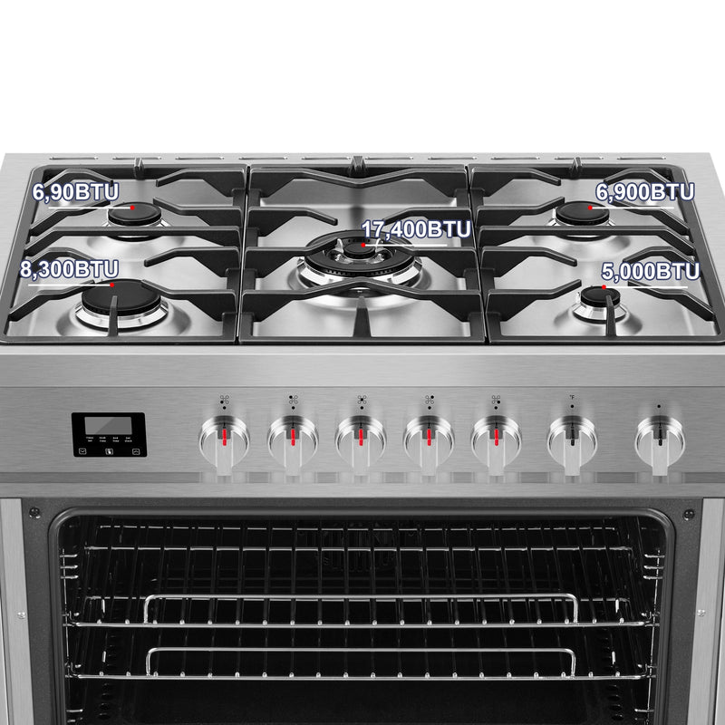 Empava 36 Inch Freestanding Range Gas Cooktop And Oven  36GR01