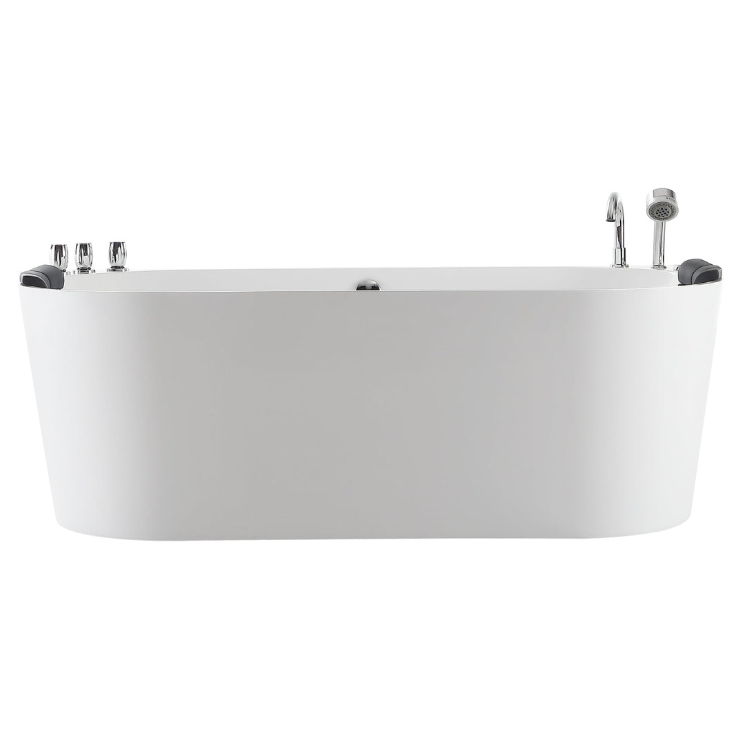 Empava 59 in. Whirlpool Acrylic Alcove Bathtub - EMPV-59AIS06