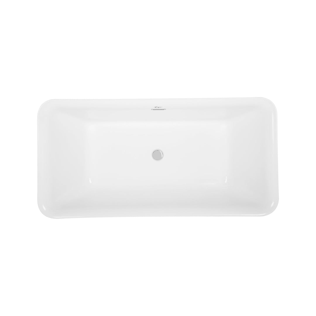 Empava 59 in. Freestanding Soaking Bathtub - EMPV-59FT1511