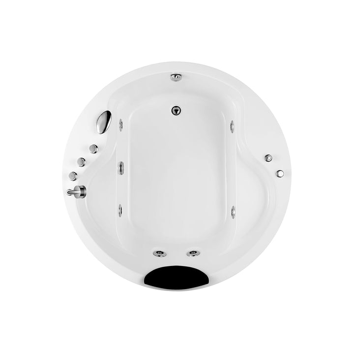 Empava 59 in. Round Whirlpool Bathtub - EMPV-59JT005