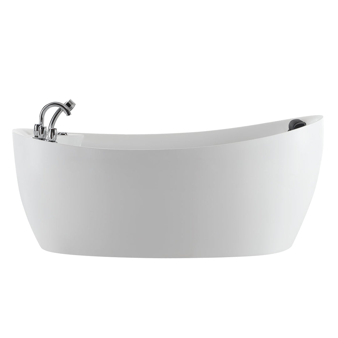 Empava 67 in. Whirlpool Freestanding Acrylic Bathtub - EMPV-67AIS02