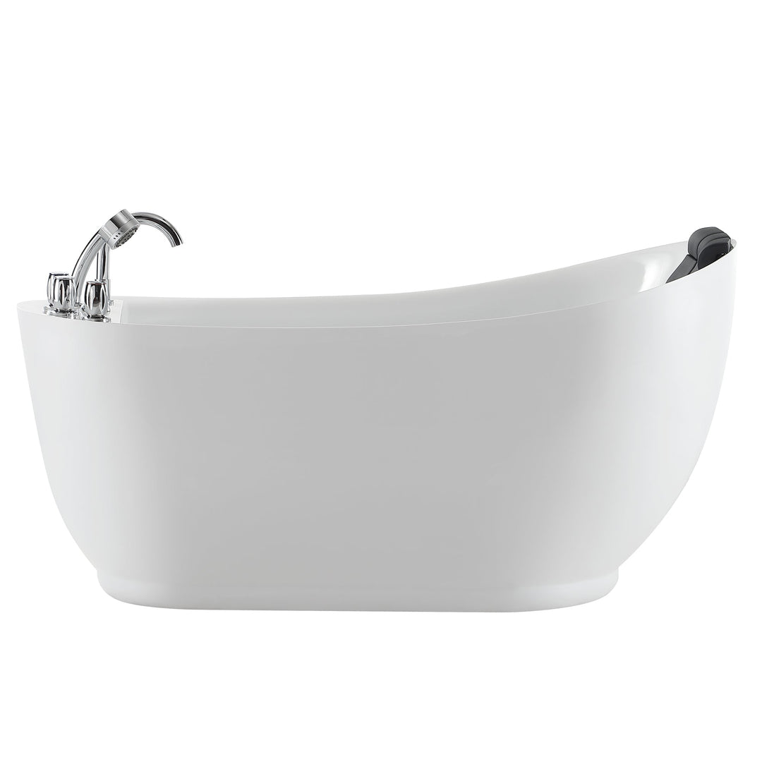 Empava 67 in. Whirlpool Freestanding Acrylic Bathtub - EMPV-67AIS05